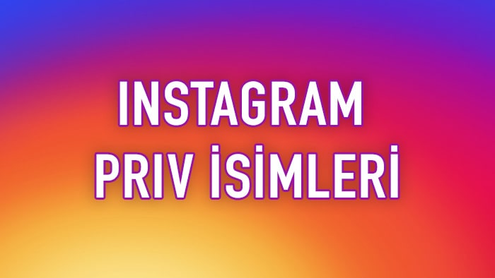 instagram priv isimleri